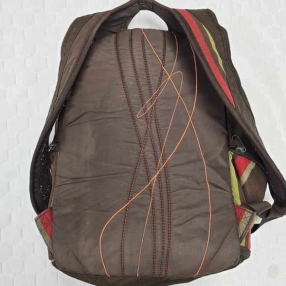 Dakine Womens Prom Pack Backpack Brown Stripes Hiking School Rucksack - Picture 13 of 16